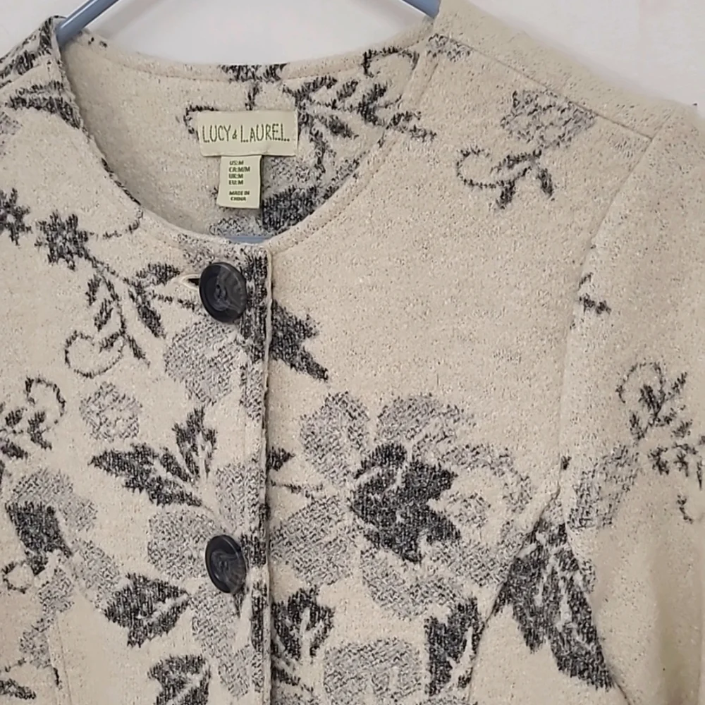 Super cute Anthropology Lucy & Laurel wool blend coat size M. - Picture 2 of 7